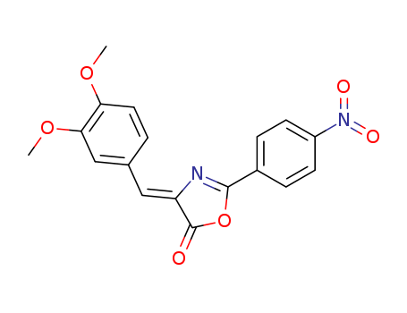4-[(3,4-dimethoxyphenyl)methylidene]-2-(4-nitrophenyl)-1,3-oxazol-5-one cas  86818-83-9