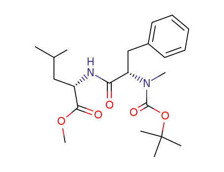 L-Leucine,
N-[N-[(1,1-dimethylethoxy)carbonyl]-N-methyl-L-phenylalanyl]-, methyl
ester