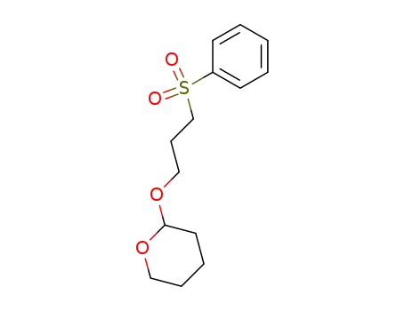 Molecular Structure of 95791-15-4 (2H-Pyran, tetrahydro-2-[3-(phenylsulfonyl)propoxy]-)