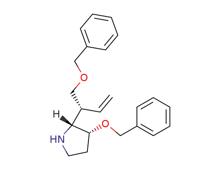 (+/-)-3(R<sup>*</sup>)-(benzyloxy)-2-(R<sup>*</sup>)-<3(R<sup>*</sup>)-<4-(benzyloxy)but-1-enyl>>pyrrolidine