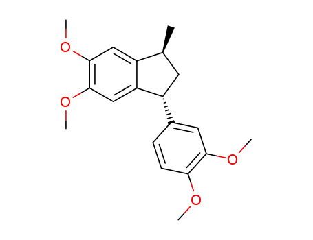 trans-3-(3,4-dimethoxyphenyl)-1-methyl-5,6-dimethoxyindane