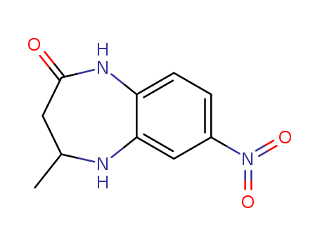 Molecular Structure of 119483-62-4 (2H-1,5-Benzodiazepin-2-one, 1,3,4,5-tetrahydro-4-methyl-7-nitro-)