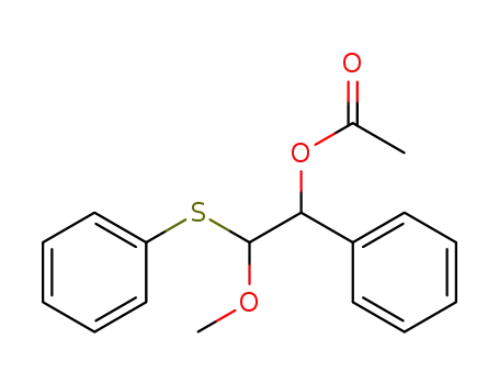 Benzenemethanol, a-[methoxy(phenylthio)methyl]-, acetate