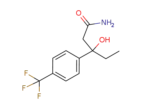 DL-3-hydroxy-3-(4'-trifluoromethylphenyl)pentanamide