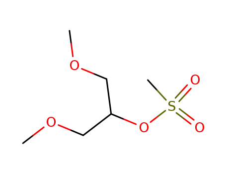 Molecular Structure of 215453-88-6 (1,3-diMethoxypropan-2-yl Methanesulfonate)