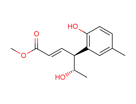 (+/-) methyl (4,5)-anti-5-hydroxy-4-(2'-hydroxy-5'-methylphenyl)-(2E)-hexenoate
