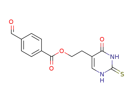 Molecular Structure of 82205-72-9 (5-<2-<(4-formylbenzoyl)oxy>ethyl>-2-thiouracil)