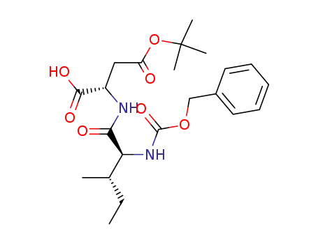 (S)-2-((2S,3S)-2-Benzyloxycarbonylamino-3-methyl-pentanoylamino)-succinic acid 4-tert-butyl ester