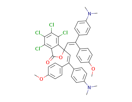 1(3H)-Isobenzofuranone,4,5,6,7-tetrachloro-3,3-bis[2-[4-(dimethylamino)phenyl]-2-(4-methoxyphenyl)ethenyl]-