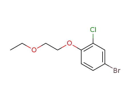 Molecular Structure of 279261-90-4 (4-broMo-2-chloro-1-(2-ethoxyethoxy)benzene)