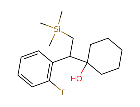 1-[1-(2-Fluorophenyl)-2-(trimethylsilyl)ethyl]cyclohexanol