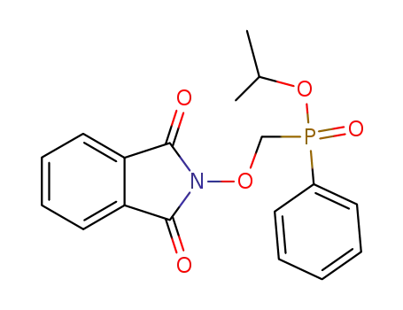 Molecular Structure of 145433-36-9 ((1,3-Dioxo-1,3-dihydro-isoindol-2-yloxymethyl)-phenyl-phosphinic acid isopropyl ester)