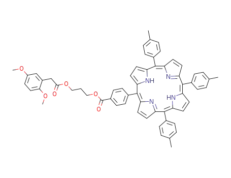 5-(p-benzoyloxypropyl 2,5-dimethoxyphenylacetate)-10,15,20-tri(p-tolyl)porphyrin