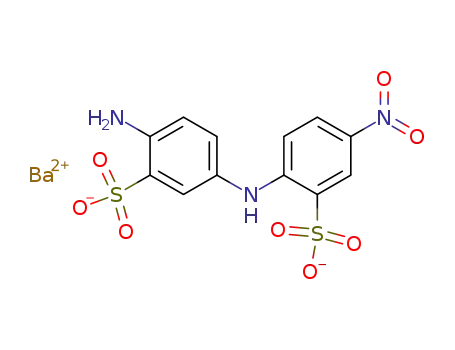 Molecular Structure of 78737-46-9 (C<sub>12</sub>H<sub>9</sub>N<sub>3</sub>O<sub>8</sub>S<sub>2</sub><sup>(2-)</sup>*Ba<sup>(2+)</sup>)