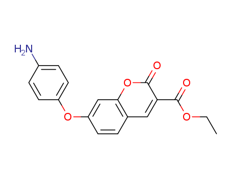 2H-1-Benzopyran-3-carboxylic acid, 7-(4-aminophenoxy)-2-oxo-, ethyl  ester