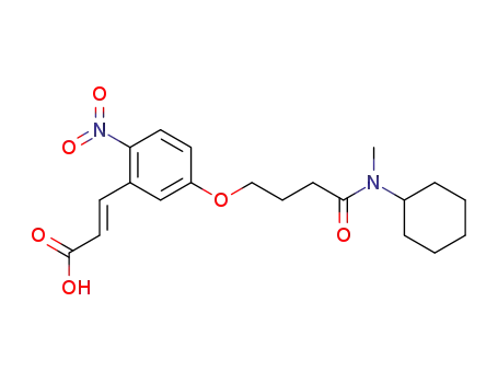 2-Propenoic acid,
3-[5-[4-(cyclohexylmethylamino)-4-oxobutoxy]-2-nitrophenyl]-