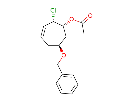 Acetic acid (1R,2S,6S)-6-benzyloxy-2-chloro-cyclohept-3-enyl ester
