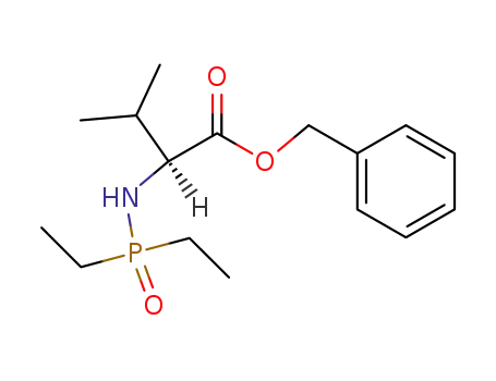 Molecular Structure of 98748-17-5 (Nα-diethylphosphinoylvaline benzyl ester)