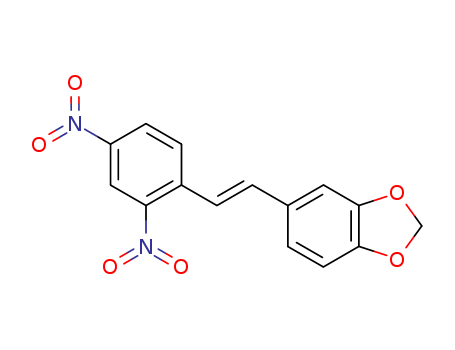 Molecular Structure of 158117-67-0 (1,3-Benzodioxole, 5-[(1E)-2-(2,4-dinitrophenyl)ethenyl]-)