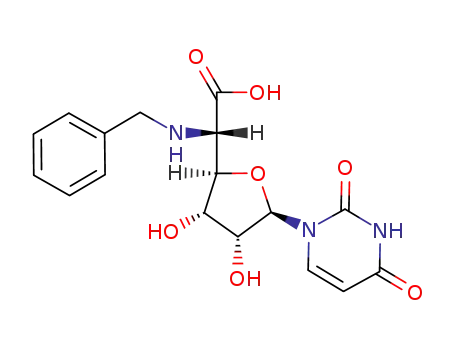 1-<5'-(benzylamino)-5'-deoxy-β-D-allofuranosyluronic acid>uracil