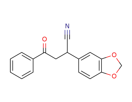2-(benzo[d][1,3]dioxol-5-yl)-4-oxo-4-phenylbutanenitrile