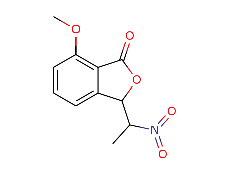 Molecular Structure of 56512-99-3 (3-(1-nitroethyl)-7-methoxy-1(3H)-isobenzofuranone)