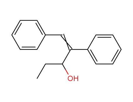 Molecular Structure of 104581-54-6 ((Z)-1,2-Diphenyl-pent-1-en-3-ol)