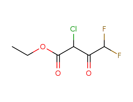 Molecular Structure of 933772-60-2 (ethyl 4,4-difluoro-2-chloro-3-oxobutanonate)