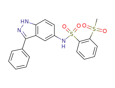 Benzenesulfonamide, 2-(methylsulfonyl)-N-(3-phenyl-1H-indazol-5-yl)-