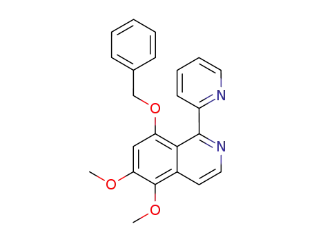 1-(2-pyridyl)-5,6-dimethoxy-8-(benzyloxy)isoquinoline