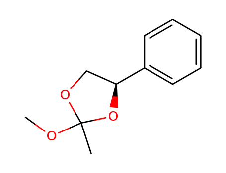 Molecular Structure of 286967-46-2 (2-methoxy-2-methyl-4-phenyl-1,3-dioxolane)