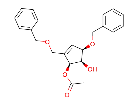 (1α,4α,5α)-1-(benzyloxy)-3-<(benzyloxy)methyl>-4-(acetyloxy)-2-cyclopenten-4-ol