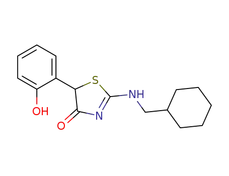2-[(cyclohexylmethyl)amino]-5-(2-hydroxyphenyl)-1,3-thiazol-4(5H)-one