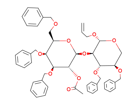allyl 2-O-(2-O-acetyl-3,4,6-tri-O-benzyl-β-D-galactopyranosyl)-3,4-di-O-benzyl-β-D-xylopyranoside