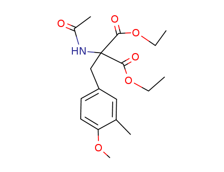diethyl 2-acetamido-2-[(4-methoxy-3-methyl-phenyl)methyl]propanedioate cas  93902-19-3