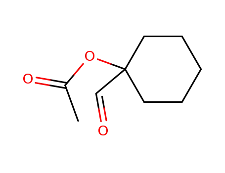 Molecular Structure of 56037-77-5 (1-(acetyloxy)cyclohexanecarboxaldehyde)