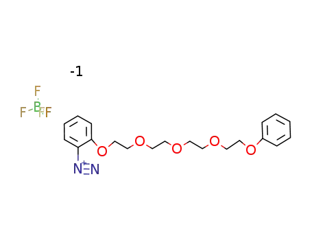 Molecular Structure of 89346-71-4 (Benzenediazonium, 2-[2-[2-[2-(2-phenoxyethoxy)ethoxy]ethoxy]ethoxy]-,
tetrafluoroborate(1-))