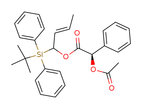 1-(1-t-butyldiphenylsilyl-2-butene) (2R)-2-O-acetyl-2-phenylacetate