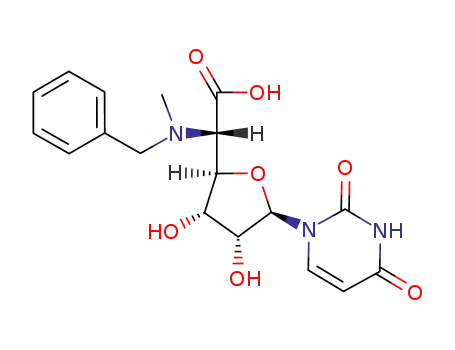 1-<5'-(benzylmethylamino)-5'-deoxy-β-D-allofuranosyluronic acid>uracil