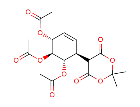 Acetic acid (1S,2S,5R,6S)-5,6-diacetoxy-2-(2,2-dimethyl-4,6-dioxo-[1,3]dioxan-5-yl)-cyclohex-3-enyl ester