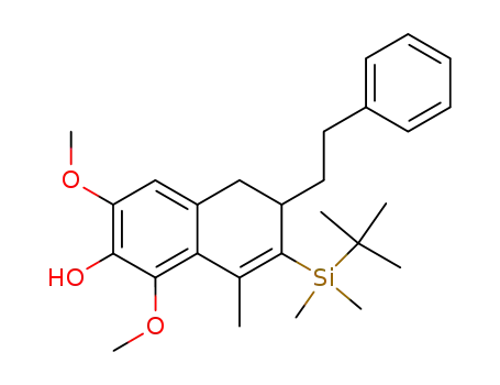 7-(tert-Butyl-dimethyl-silanyl)-1,3-dimethoxy-8-methyl-6-phenethyl-5,6-dihydro-naphthalen-2-ol