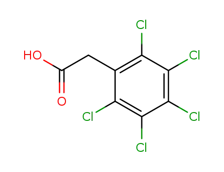 Molecular Structure of 100571-04-8 ((pentachlorophenyl)acetic acid)