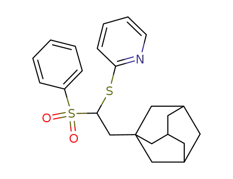 Molecular Structure of 103698-35-7 (2-(1-adamantyl)-1-phenylsulphonyl-1-(pyridine-2-thiyl)ethane)