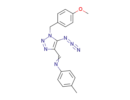 4-<(N-p-tolylimino)methyl>-5-azido-1-(p-methoxybenzyl)-1H-<1,2,3>triazole