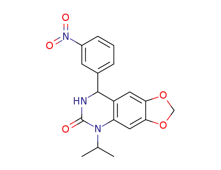 1-isopropyl-4-(m-nitrophenyl)-6,7-methylenedioxy-3,4-dihydro-2(1H)-quinazolinone