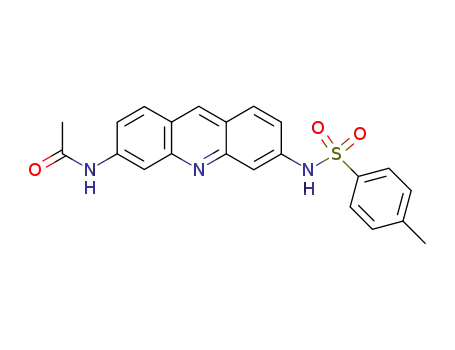 Molecular Structure of 113110-49-9 (Acetamide, N-[6-[[(4-methylphenyl)sulfonyl]amino]-3-acridinyl]-)