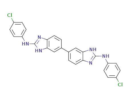 Molecular Structure of 127933-29-3 (2,2'-bis(4-chlorophenylamino)-5,5'(6,6')-bibenzimidazole)