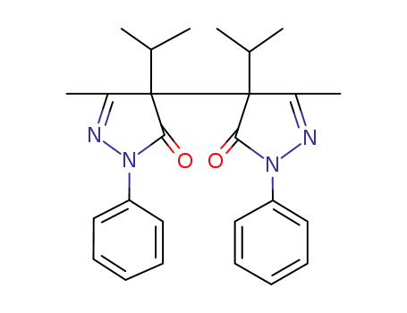 Molecular Structure of 114159-36-3 (4,4'-diisopropyl-5,5'-dimethyl-2,2'-diphenyl-2,4,2',4'-tetrahydro-[4,4']bipyrazolyl-3,3'-dione)