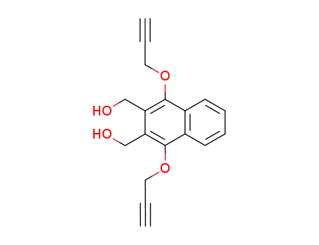 Molecular Structure of 80593-97-1 (1,4-bis(propynyloxy)-2,3-bis(hydroxymethyl)naphthalene)