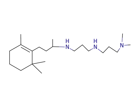 Molecular Structure of 96214-38-9 (N-<3-Dimethylamino-propyl>-N'-<1-methyl-3-(2,6,6-trimethyl-cyclohexen-(1)-yl)-propyl>-1,3-propandiamin)